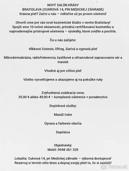 Novootvorený salón krásy v Bratislave pri medickej záhrade - 2