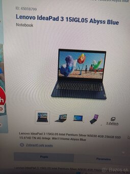 predam Lenovo ideapad 3 15igl05 - 2