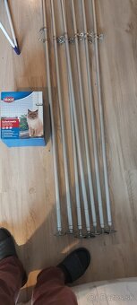 Teleskopické tyče so sieťou pre balkón s mačkami - 2