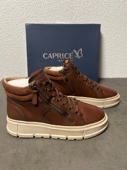 Členkové kožené topánky Caprice - 2