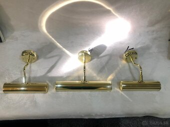 Lampa nad zrkadlo - zlatá - 2 ks - 2