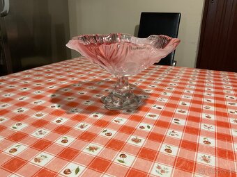 Sklenený retro podnos na ovocie - 2