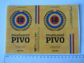 5x pivo pivní pivovar Strakonice Sparta Praha fotbal - 2
