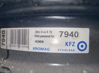 Disky 5x114,3/64 6JJx15 ET45 (Honda) - 2