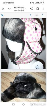 Kožušinova čiapka ušanka 7+ - 2