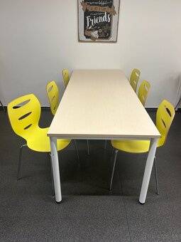 Žltá jedálenská stolička (6ks) - 2