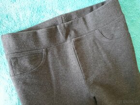 Strečové elegantné nohavice/legíny - 2