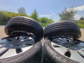 Zdravím predám disky audi 5x112 r16 letné pneu - 2