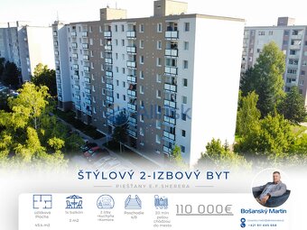 Rezervované Štýlový 2-izbový byt na sídlisku Adama Traja - 2