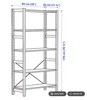 Regál IVAR Ikea - 2