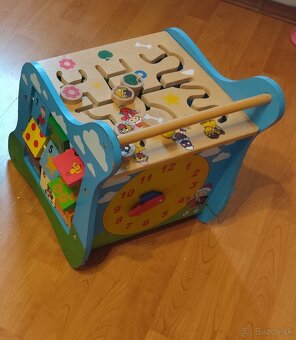 Hracia kocka drevená - 2