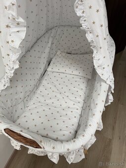 Detská postielka - prútený kôš - 2