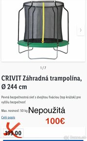 Tranpolina 244cm NOVÁ - 2