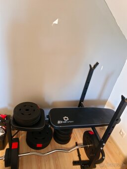 Benchpress lavička s váhami - 2