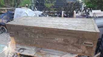 Vojenská drevená bedňa-40eur - 2