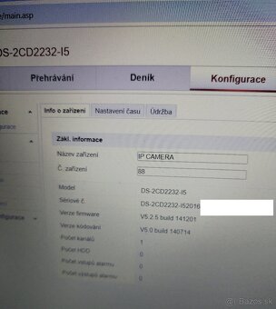 IP kamera Hikvision DS-2CD2232-I5 včetně držáku - 2