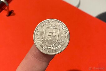 5 korún 1939 Slovenský Štát - 2