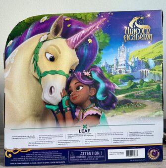 Unicorn Academy Česací jednorožec Leaf 24 cm - 2