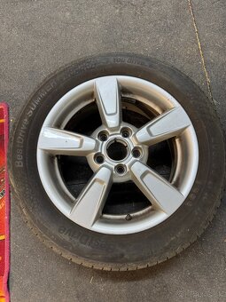 Predám sadu 4x alu disky + letné pneumatiky - 2