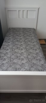 Ikea hemnes bielo morena postel+rost+matrac - 2