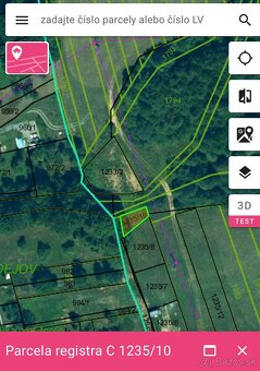 Predám pozemok – Dlhá Lúka, 601 m² + podiel na cest - 2