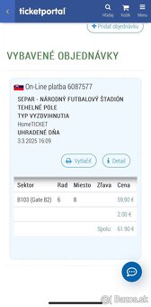 Listky na sedenie separ koncert tehelne pole - 2