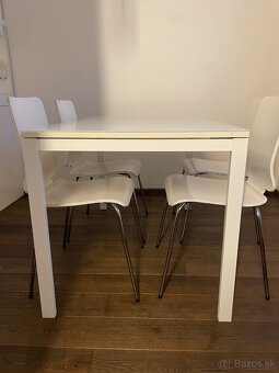Biely jedálenský stôl - 2