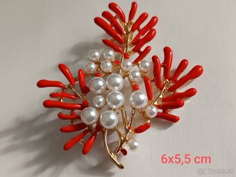 Perličková brošňa nenosená - 2