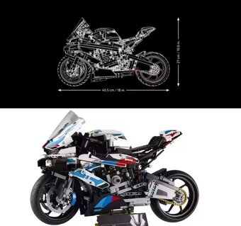 BMW M1000 RR - 1920 dielikov (technic stavebnica) - 2