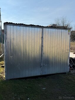 Predám plechovú garáž- stavebnú búdu - 2