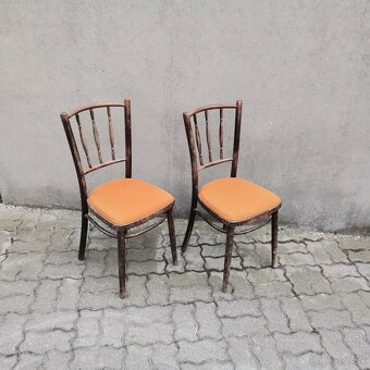 2ks Retro stoličky TON Thonet Vintage Provence - 2