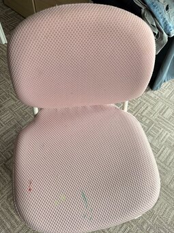 Predám detskú stoličku IKEA VIMUND – svetloružová - 2