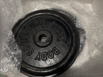 Kotúče 2x7,5kg + 2ks jednoručka tyče - 2