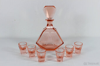 art deco likérová súprava Moser 1 - 2