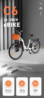 DYU C6 26 Inch Elektricky bicykel - 2