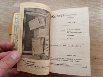 Kalendár slovenských včelárov na rok 1938 - 2