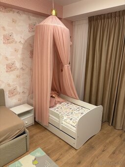 Detská posteľ s úložným priestorom + matrac + nočný stolík - 2