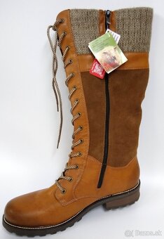 kožené Dámske čižmy RIEKER veľkosť 42 - 2