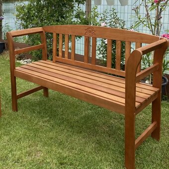 2-miestna lavica s ružou - 2