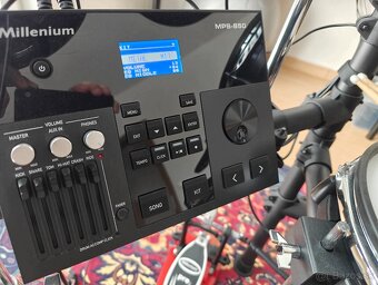 Elektronické bicie Millenium MPS-850 + príslušenstvo - 2