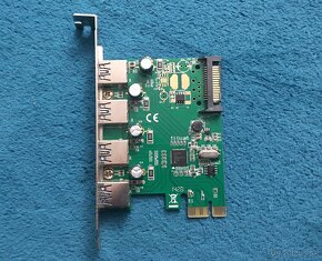 Predám prídavnú PCIe kartu so 4 rýchlymi USB 3.0 portmi - 2