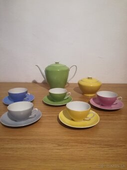 farebný starožitný porcelán - 2