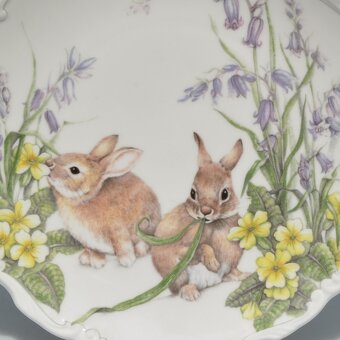 Royal Albert porcelánový tanier - Jar - rozkošné zajačiky - 2