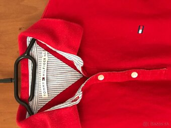 TOMMY HILFIGER originál Red damske tricko S/M - 2