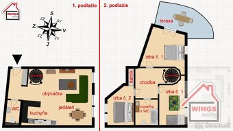 4 izbový mezonetový byt v centra mesta Sereď - 2