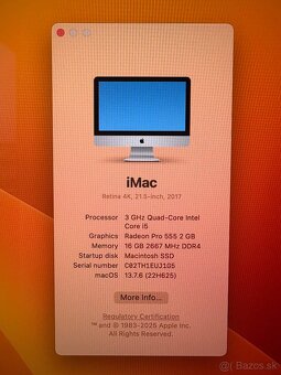 iMac 21.5” Retina 4K(2017)- 16GB RAM, 512GB SSD - Bratislava - 2