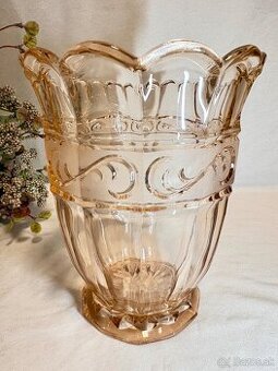 Vaza uranova rosalinove sklo - 2