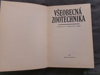 Všeobecná zootechnika - J.Kliment a kolektív. - 2
