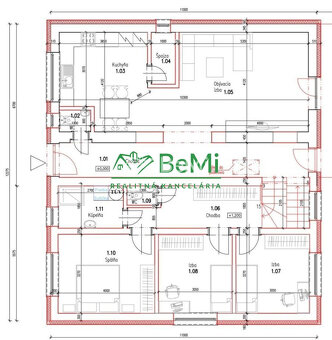 „ pod ZOBOROM“ Nitrianske Hrnčiarovce rodinný dom hrubá stav - 2