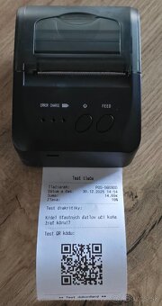 Tlačiareň#Mini#Prenosná# #Wrp2#Ekasa# #Bluetooth#usb - 2